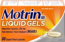 Motrin IB 200mg Ibuprofen 液态Gel 疼痛救世主/Fever 减痛剂,80厘米