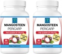 冻结干燥的Mangosten Pericarp Capsules 2PK,每架1.5克,每瓶90枚Veggie Capsules,Xanthone Rich
