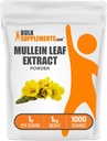 Bulk Assupports.com 穆莱因叶片摘录 - Verbascum Thapsus, 穆莱因补编 - 草药支持补充 - Gluten Free, 1 g/ service, 1kg (2.2 lbs) (pack of 1).