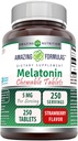 (原始内容存档于2017-07-21). Excellent Formulaments Melatonin Chewable Supplements QQ 5 Mg Perervice 250 platts (非GMO) Gluten-Free QQ 在美国制造(草莓火焰).