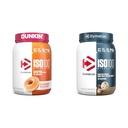 Dymatization ISO100 水解蛋白粉,100%Whei 隔热,Dunkin' Glazed Donut Flavor,20 service & ISO100 水解蛋白粉,100%Whei 隔热蛋白,25g 蛋白质,5.5g BCAs
