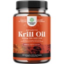 南极磷虾油500mg软胶 - Omega 3 Krill Oil Supplex 配有 EPA DHA & Astaxanthin 用于大脑联合和心脏 - 第三方实验室测试无胶体转基因或鱼肉余味(最多8个月供应)