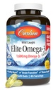 Carlson - Elite Omega-3 Gems, 1600 mg Omega-3 Fatty Acids 包括环保局和DHA,挪威,野生捕捉鱼油补充品,可持续来源Omega 3鱼油盖,柠檬,130软胶