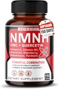 NMNH 600 mg配有锌,奎西丁,维生素D3,老莓和Nattokinase — Daily Cellular Wellness & H健康老化支持 — 150 Capsules — 在美国制造