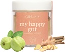 cosmix My Happy Gut, 用于改进文摘, Bloating & 总体Gut 健康, 自然,植物类超级食品混合, 最多40种服务, 加糖, Vegan 50 G (Pack of 1) Brown