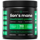NutraChamps 有机狮子 玛内粉 - 2000mg 强大的诺特罗比 记忆,焦点,免疫支持 - 维根 狮子的玛内蘑菇粉 配有自然发生β-Glucans的补编 - 8oz