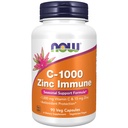 Nows食品补充品,C-1000 & Zinc Imune,季节性支持公式*,抗氧化剂保护*,90 Veg Capsules