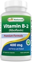 最佳天然维生素B2(Riboflavin)400mg - 米格拉因救济 - Veggie Capsules - Conezyme 前体 - 120