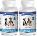 犬类食品添加剂用于坏气 - DOG DIGESTION AID PROBOTICS - 天然方法 - 溶于BAD呼吸和气体 - CONTER DIARCHEA - 狗亲生素过敏 - 2瓶(120 治疗)