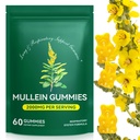 Mullein Gummys for Lung Detox, 2000mg Mullein 叶片提取用于呼吸和消化及免疫支持,有机Mullein 草药补充用于呼吸消毒的Mucus Relief, Imune, Vegan 60 Gummys