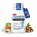 N-Labs Flexafen联合支助补编 — 与MSM, Collagen Type 2, Hyaluronic Acid, Boron & White Willow Bark 联合保健支助 – 支持联合舒适,灵活性和流动性 – 30 Capsules