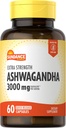 Sundance Ashwagandha Capsules + 3000mg + + 60 Counter + 额外力量公式 + 与黑辣椒提取 + + 非 GMO 和 Gluten 免费补充