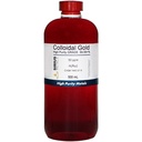 True Colloidal Gold – 50 ppm - 99.99+% 纯度 - 500 mL (16.9 Fl Oz) in Clear BPA-Free Plastic Bottle - 美国制造
