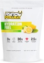 Ryno Power 液压燃料 电解液 饮料 Mix 2lb (20 services) 'Lemon Lime' - 高级电解液公式 + BCAA's - Gluten Free - 持续能源和肌肉恢复