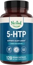 Nested Naturals 5-HTP 100 mg (5-羟基tryptophan) - 睡眠和Mood支持 - 5HTP 天然源血清素补充剂 - 120 Non-GMO, Vegan Capsules