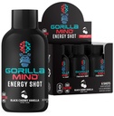 Gorilla Mind Energy Shots (Pack of 6) - 增强焦点与能量,无糖,快动作,配有维生素和天然提取剂的强力配方(黑色樱桃香草)