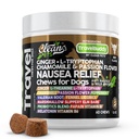 (原始内容存档于2018-09-21). Travel Chews Nausea Relief for Dogs | Ginger L-Tryptophan Chamomile Passion Flow L-Thenine Peppermint Valerian 根根 根 根 根 沼砂 根 滑石 根 叶 梅拉托宁 Chew