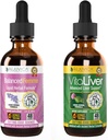 Rejuvica 健康平衡 Femme + VitaLiver - 支持女性平衡 + 肝脏支持 - 液态交付 更好的吸收 - 牛奶亚特尔,东奎,蒿科,马卡,丹德利翁 & More!