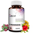 Dainova D Mannose 1350mg 配有 Cranberry I D-Mannose Capsules 用于UTI预防,尿道切克支持,尿道切克女性健康, & Cleanse. W/Hibiscus & Dandelion, 120 维吉卡普尔