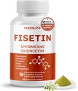 Fisetin 10in-1 公式 - 配有 Spermidine Quercetin Resveratrol, 长老莓, Turmeric Non-GMO, Gluten- Free, Soy-Free