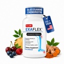 N-Labs ExaFlex Glucosamine Chondroitin MSM, Bromelain Capsules - 与Boswellia 提取、图尔默里和Quercetin联合补充 - 支持联合保健 - 在美国制造 - 60 Capsules