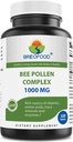 Brieofood Bee Pollen Complex 1000 mg 120 片剂 - 用Bee Pollen, Bee Propolis, & Royal Jelly Powder制作