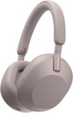 索尼WH-1000XM5 Premium噪声取消无线耳机,自动NC优化器,30Hour电池,Alexa语音控制,烟雾粉红色