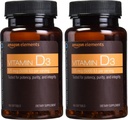 维生素D3, 5000 IU, 180 Softgels, 6个月供应(5月份包装), 支持强骨和免疫健康(2包)