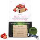 Syntrax 原生Whei蛋白隔绝剂 - Kosher & Halal, 乳糖 & Gluten Free - 天然草莓 Cream Flavor - 2英镑 - 带有键链