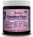 SUNBIOTICS Friendlier Flora - 妇女混合体,20亿个6种Probiotic Strains的CFUs,妇女日报消化阴道和免疫健康,非GMO和Gluten Free, 2 Ounce
