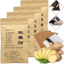 100pcs 自热姜补丁为Lymph,促进血液循环,减轻肩部、颈部、腰部、背部、手部、脚部、膝盖和膝盖、胃部、热压缩帕(12 * 8cm)