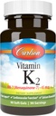Carlson Labs 维生素 K2-7 45 MCG 矿物补充软胶, 90 计数