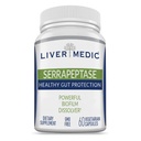 Serrapeptase 纯消化酶 蛋白质解酶 肠胃 皮质 健康脂肪保护 维冈 肝脏 支持补充 Sinus,呼吸和Gut Health NonGMO (60 Caps)