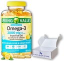 Omega 3,2000mg软胶-鱼油,120cm(一包),由Fusion商店商店装箱