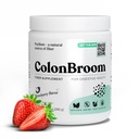 ColonBroom Psyllium Husk粉(草莓) - Colon Cleanse for Bloating Relief & Gut Health - Colon Broom Fiber粉饮 - Vegan, Gluten Free,非GMO Fiber粉补充品,50种服务