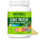 NATURELO 植物蛋白粉,香草,22g 蛋白 - 非GMO, Vegan, No Gluten, 奶制品,或大豆 - 无人工火焰,合成色素,防腐剂,或添加剂 - 20种