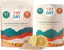 消化酶 Prebiotic Fiber 补充粉末盒 - Daily Gut Health + 镁粉用于深眠,常规,布局和便秘救济 - Citrus (37 services)