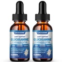 2 Pack Glucosamine Chondroitin MSM液滴 -- -- 超强联合支持补充剂,供成年人使用 Quercetin Boswelia、Bromelain、Hyaluronic酸、抗氧化剂免疫支持(4 Fl oz)