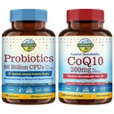 Terranics Probiotics & CoQ10 Bundle, Heart & Digestion Health, 60亿 Probiotics, Bioactive Coenzyme Q10 200mg, 外生橄榄油, Bundle & Save