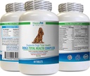 狗健康大衣补品 - 狗总健康综合症 - 自然 - 最佳毛发大衣 Immune Eyeeth UTI 健康 - 狗的quercetin - 1瓶(60 treats)