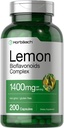 Horbäach Lemon Bioflavoids 补充 + 1400 mg + 200 Capsules + 与 Rutin 和 Hesperidin + + 非 GMO 和 Gluten Free 复合体