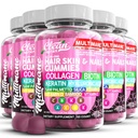 多曼尼科拉根蛋白与Biotin Keratin Hyaluronic酸 竹肉 A C 维生素 D 维生素 E 福拉特 Saw Palmetto Silica B3 维生素 毛皮和直肠蛋白 由清洁的Nutra制作