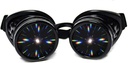 GloFX 黑色添加 Diffraction Gogles, 叮当镜头, 限量版 – Raves, EDM 节日附属器件, 光亮展, 俱乐部, 音乐会服 - 3D 彩虹棱镜分形卡莱多镜