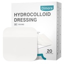 Dimora 20 Pack Hydrocolloid 伤痕穿戴,超薄 4" x 4" 大补丁带自粘