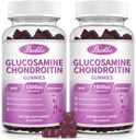 2 Pack Glucosamine Chondroitin Gummys Extrastruction w/MSM,Elderberry,Hyaluronic Acid-Chewable 妇女联合支助补编,男子,Adults-抗氧化剂支助联合舒适和流动