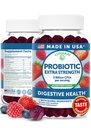 Lunakai USA Probiotic Gummys - 5亿CFUs, Vegan, Non-GMO, Gluten-Free - 对女性和男性的消化和免疫支持 - 60 Chewable Gummys