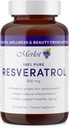 Melot Resveratrol 500mg Capsules - 60 counts - 美国反衰老的美容补充剂非GMO Gluten自由制造