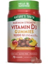 大自然的真理维他命D3 Gummys | 1000 IU | 70 Counter | Peach Mango Flavor | Vegetarian, Non-GMO & Gluten Free Supplement 互联网档案馆的存檔,存档日期2013-12-20.