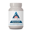 Ayush Herbs Adrenom - Ayurvedic Adrenal 和压力支持女性和男性,Ashwagandha 和 Eleuthero 支持肾上腺平衡、认知功能和平静 - 90 植物科(1个计数)