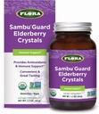 Flora - Sambuguard Elderberry Crystals, 提供抗氧化剂和免疫支持,加强豁免,解毒体,Boost Energy, 1.7-oz. 粉点